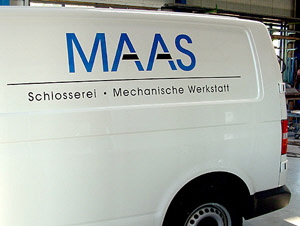 Fahrzeugbeschriftung Schlosserei Maas