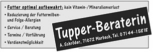 Anzeige Tupperware