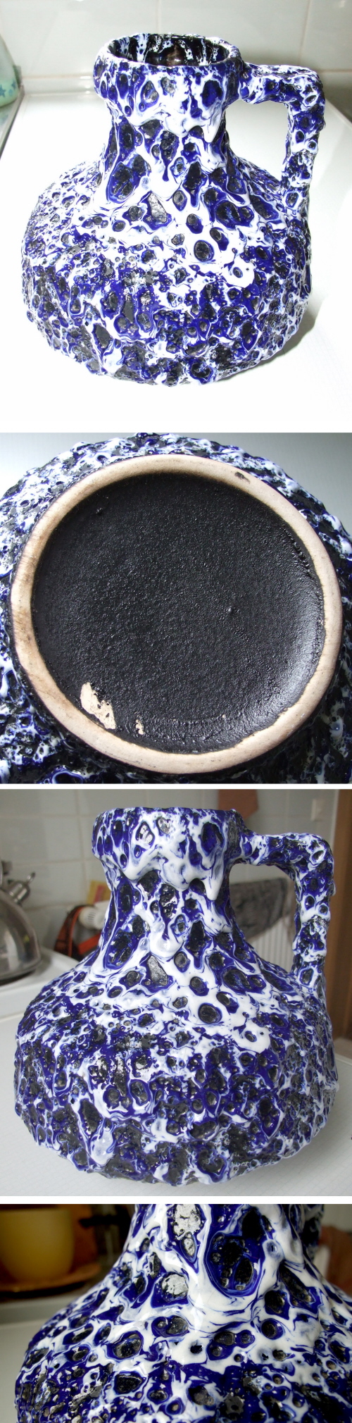 ES Keramik blau lava