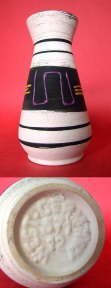 bay keramik 571-12 schwarz lila gelb auf weiß_coll